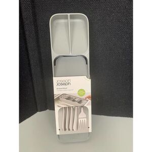 Joseph DrawerStore Compact Cutlery Organizer Kitchen Small, Gray. 85119 New and